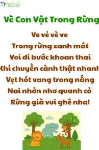 Vè Con Vật Trong Rừng