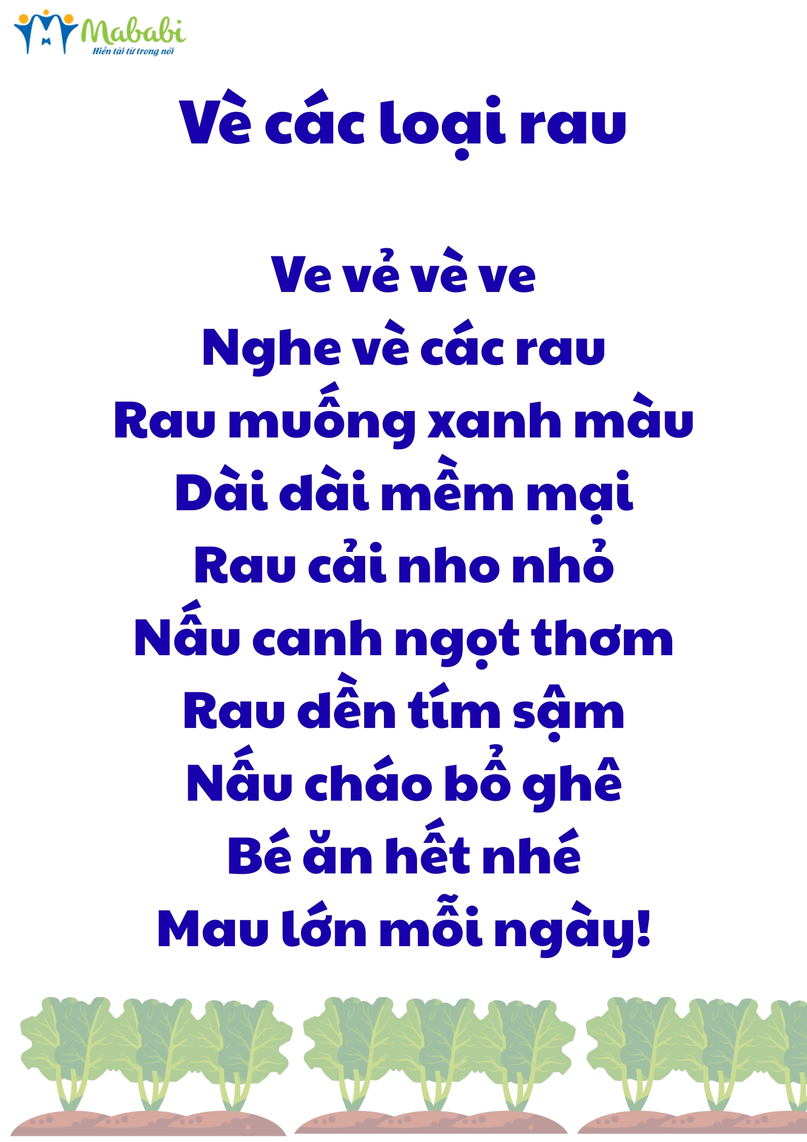 Vè các loại rau