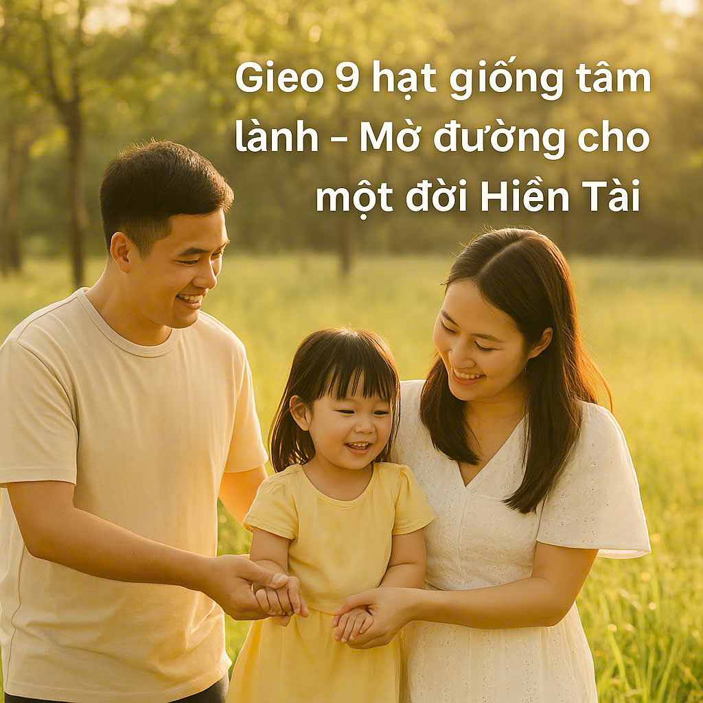 Gieo 9 hạt giống tâm lành – Mở đường cho một đời Hiền Tài