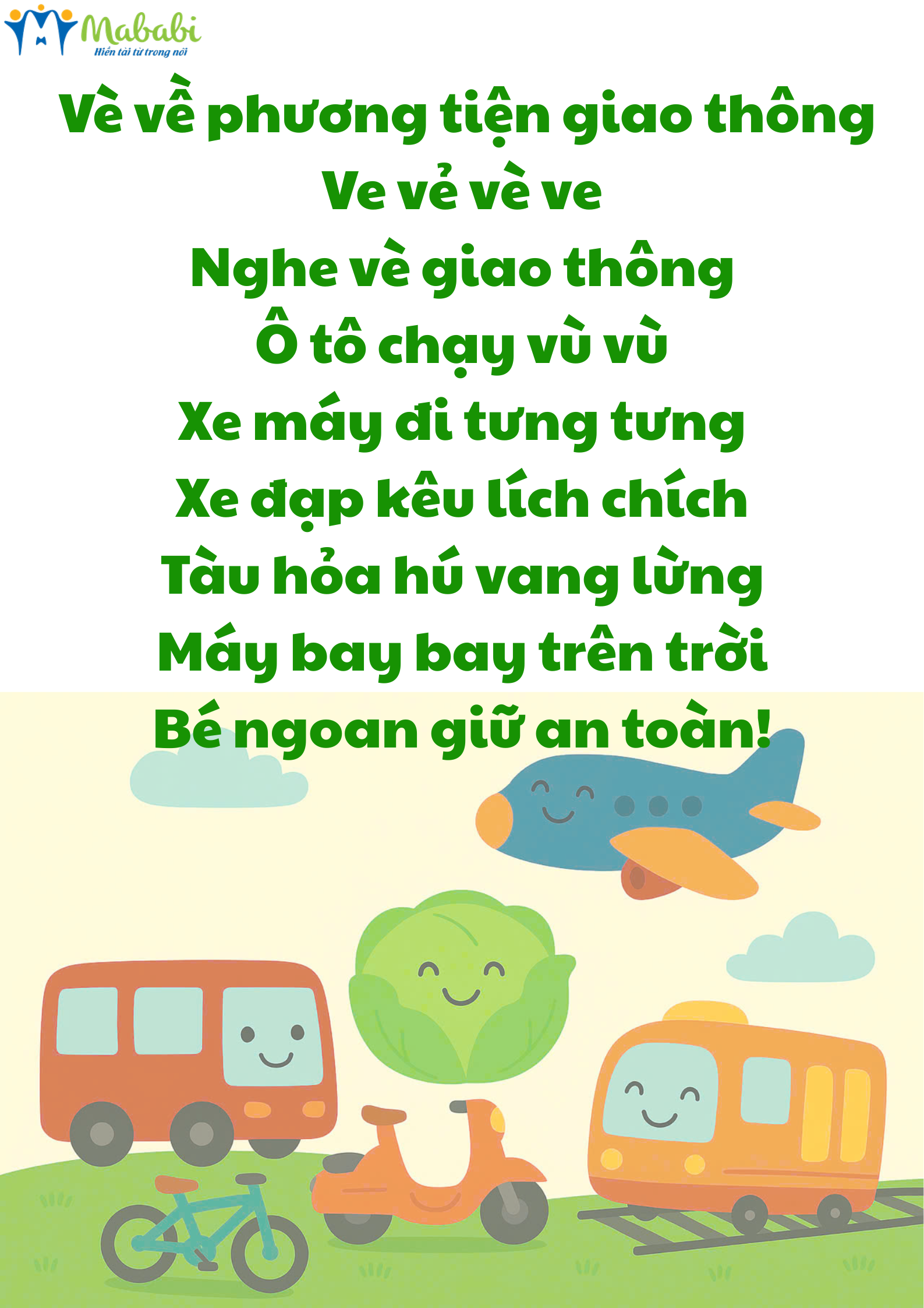 Vè về phương tiện giao thông